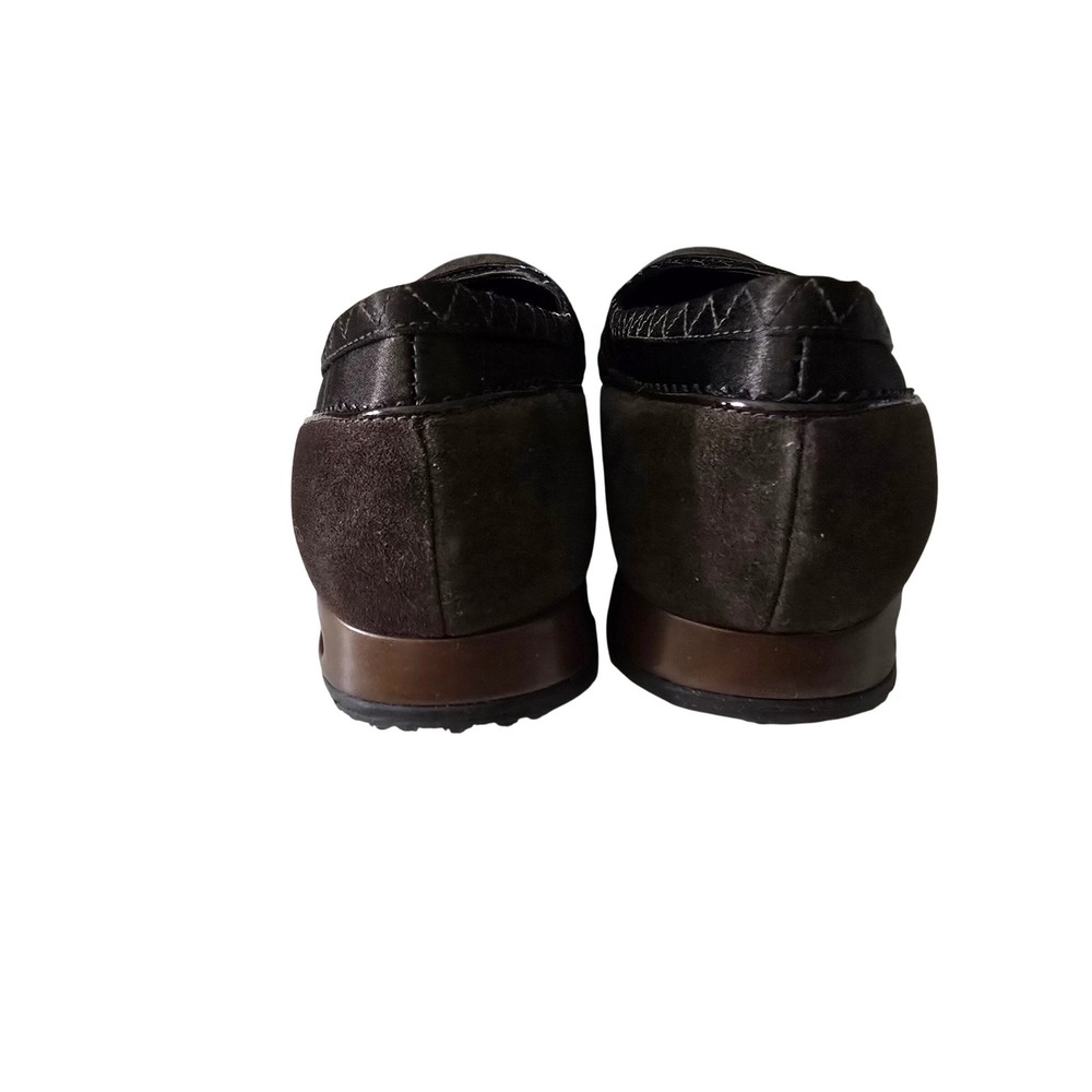Cole Haan Air Bria Dark Brown Suede Nike Air Ballet Flats Round Toe Shoes Sz 7B - Picture 8 of 14